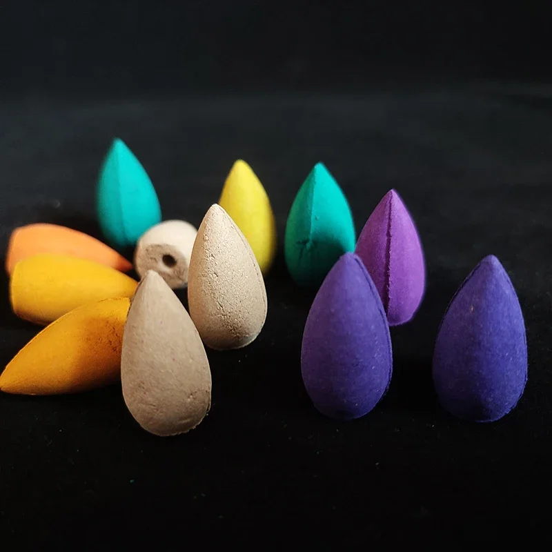 Y 50pcs/bag Natural Waterfall Incense Cones Reflux Tower Incense for Burner Smoke Backflow Cone Fragrance Lavender Aromatherapy - Image 4