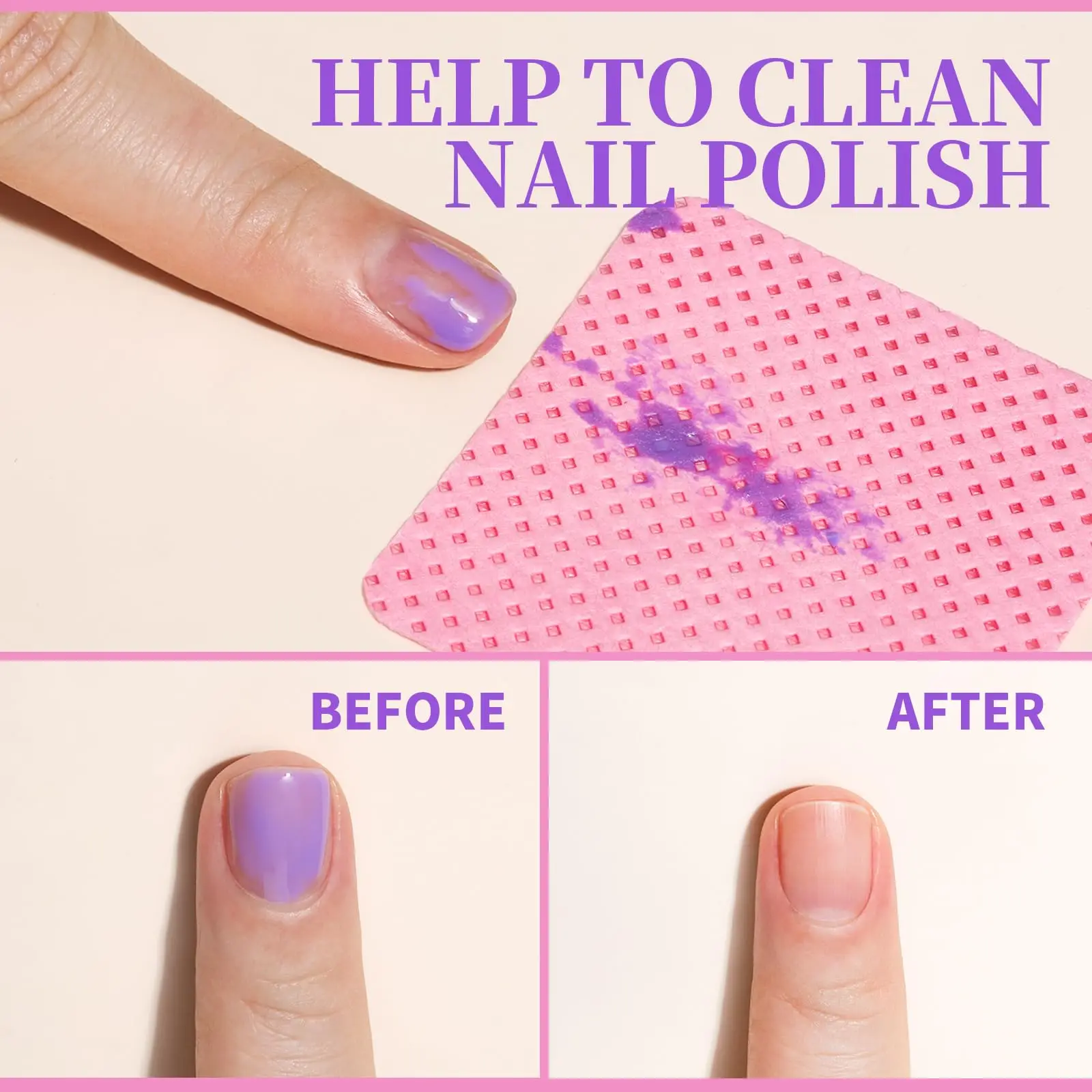 YIKOOLIN 200 Pieces Lint-Free Nail Wipes Eyelash Glue Wipes Nail Polish Removal Wipes for Professional Eyelash Extension Product - Image 4
