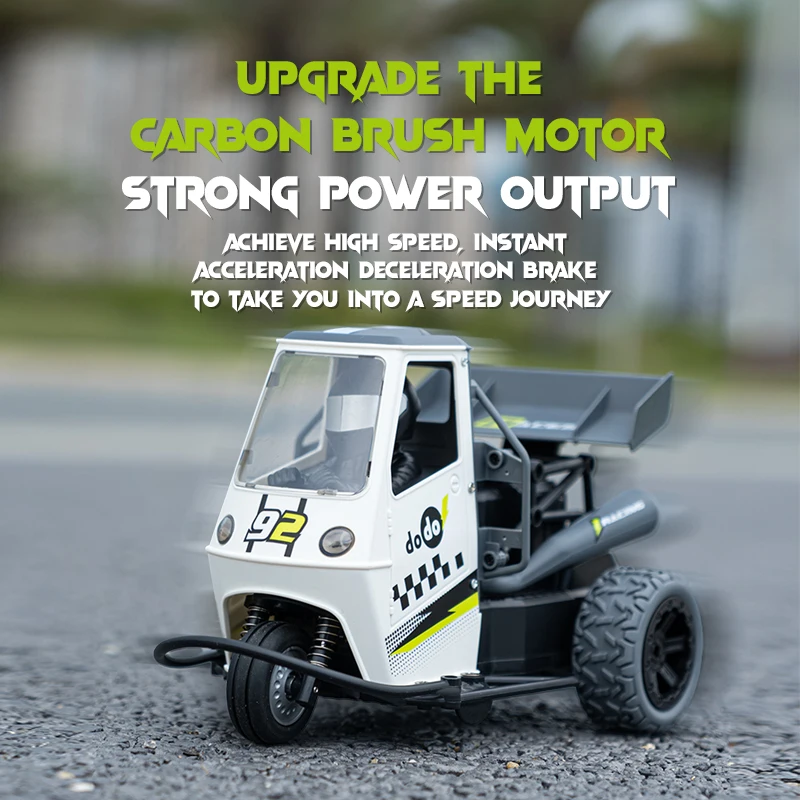 ZWN S810 Three Wheels RC Car With Lights Spray 2.4G Remote Control Electric High Speed Emulation Motorcycles Toys For Kids - Image 3